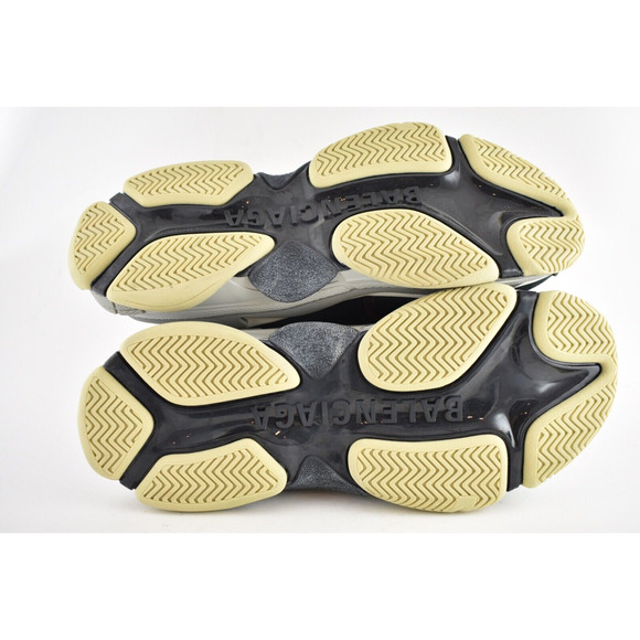 Balenciaga Triple S Mens V2 Black Burgundy Nylon Speed Trainer Sneaker 45 US 12 - Picture 9 of 9